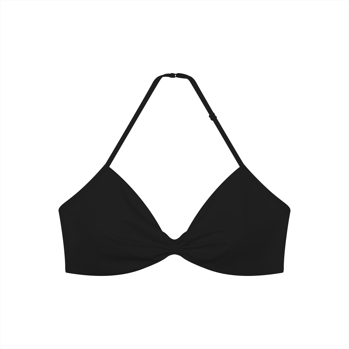 Women’s Ruched Halter-Neck Sports Bra