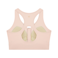 Women’s Cropped Zip Yoga Sports Bra