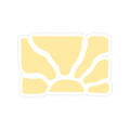 Transparent Outdoor Stickers, Die-Cut, 1pc