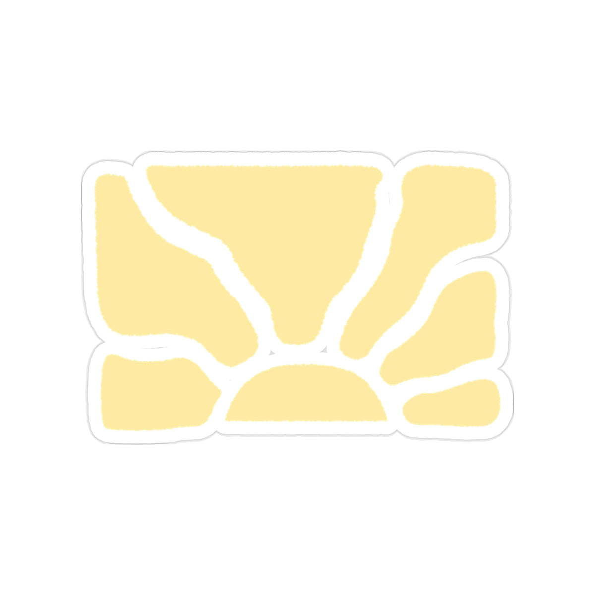 Transparent Outdoor Stickers, Die-Cut, 1pc