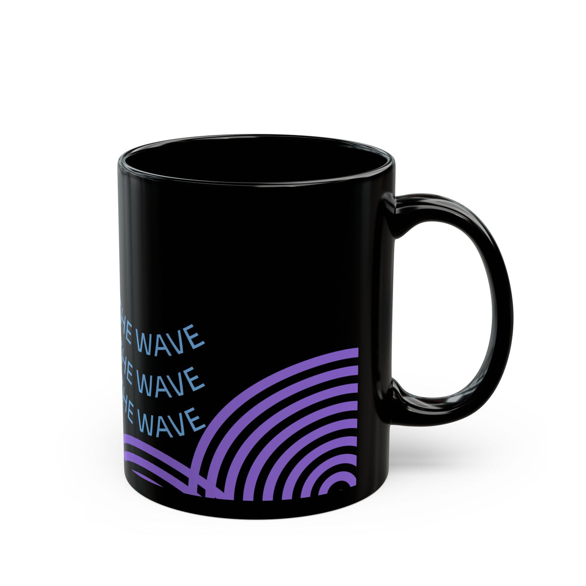 Surf The Wave Black Mug (11oz, 15oz)